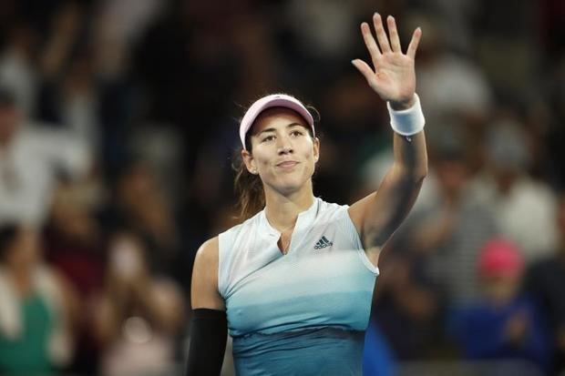 Garbine Muguruza durante el pasado Abierto de Australia.
