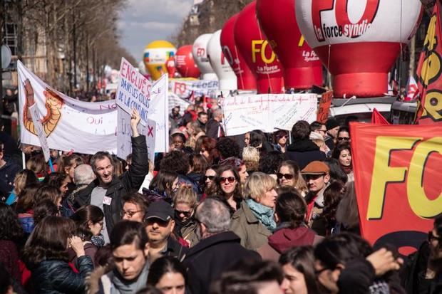 Francia protestas.