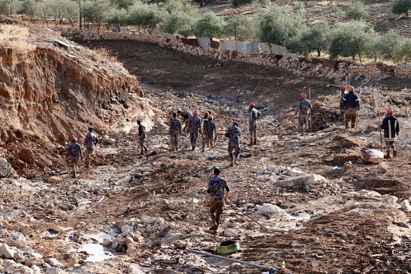 Estragos de las inundaciones en Jordania