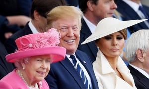 Isabel II y Trump homenajean a veteranos de Normandía en su 75 aniversario