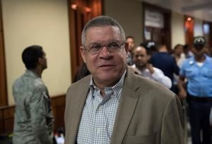 Roberto Rodríguez, exdirector de INAPA (Instituto Nacional de Aguas Potables y Alcantarillado), asiste a una audiencia por el caso Odebrecht este viernes, en la Suprema Corte de Justicia, en Santo Domingo (República Dominicana). 