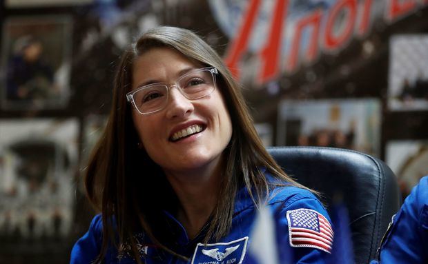 En la imagen, la astronauta Christina Koch.