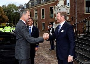 El rey Guillermo Alejandro de Holanda recibe a Felipe VI en La Haya