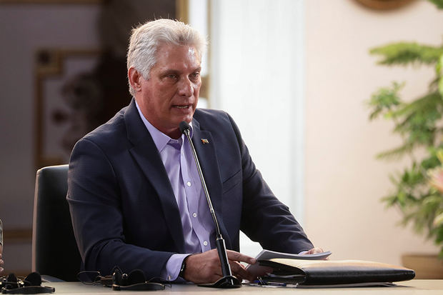 El presidente cubano Miguel Díaz - Cane. 