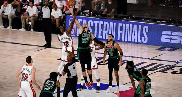 Heat gana primero a Celtics en inicio de la final de la conferencia Este.