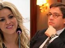 La CantanteShakira y Morenino , presidente del BID 