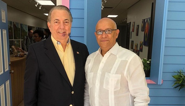 El ministro de Cultura, arquitecto Eduardo Selman y el director del Comisionado Dominicano de Cultura en Estados Unidos, Carlos Sánchez