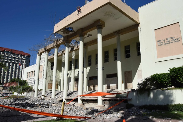  Trabajos de restauración en el Ministerio de Cultura