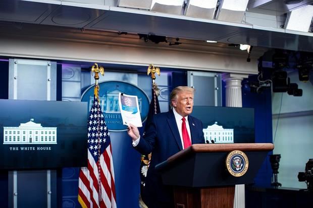 El presidente de Estados Unidos, Donald J. Trump, habla durante una rueda de prensa en la Casa Blanca, este 16 de septiembre de 2020.