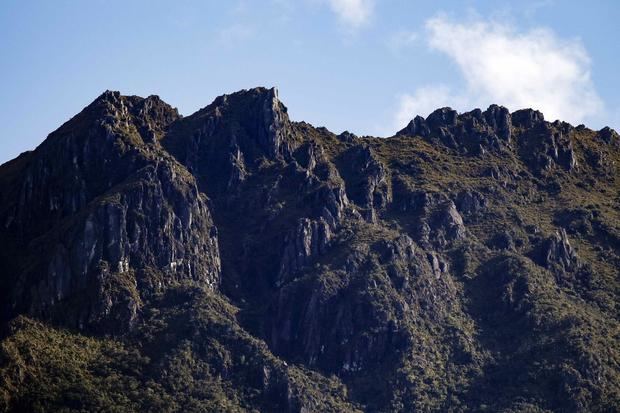 Fotografía de unos crestones que forman parte de la montaña más alta de Costa Rica, que se encuentra el Valle del Chirripó, el 24 de noviembre de 2022, al suroeste de San José, Costa Rica.