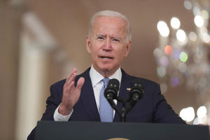 El presidente de EE.UU., Joe Biden, habla, este 31 de agosto de 2021, sobre la misión de evacuación de Afganista, desde la Casa Blanca, en Washington.