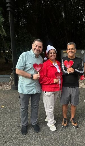 Guillermo Botero Oviedo, Ana Angélica Moreno y Jesús Moreno.