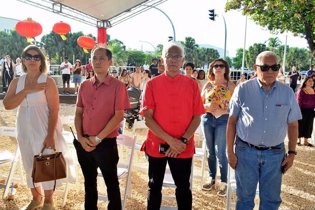 Rita Soriano, Rubén Lu, Mario Chong y Lliben Chea.