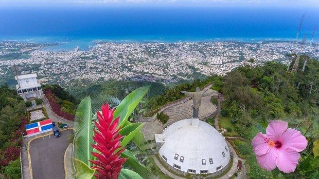 Vista desde el teleférico de Puerto Plata.