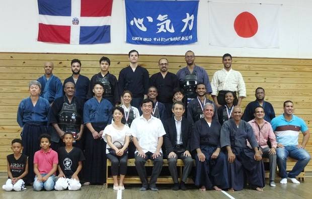 Foto grupal al finalizar el torneo interno, de bienvenida a Toshiki Fujita