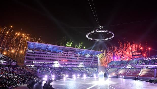 Ceremonia de inauguración juegos. 