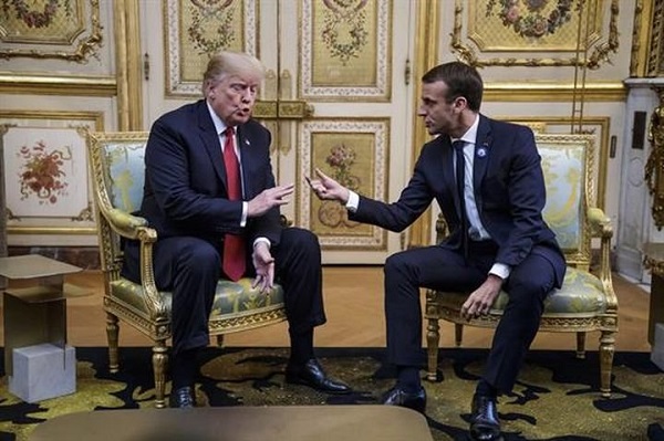 Donald Trump y Emmanuel Macron