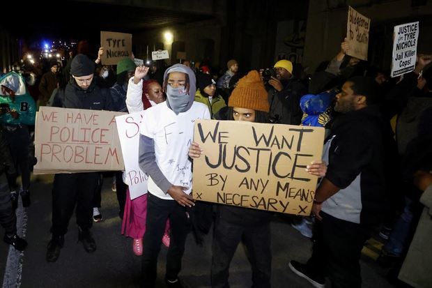 Protestas en Memphis tras hacerse público el vídeo de la paliza policial a Tyre Nichols