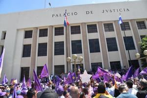 Incidentes ante el Palacio de Justicia deja cuatro diputados del PLD heridos