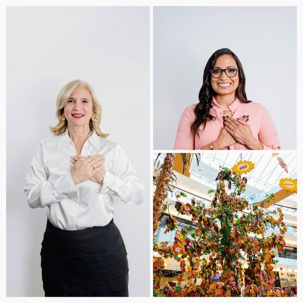 Mónika Despradel, Carolina Cruz Martínez y el árbol de la esperanza.