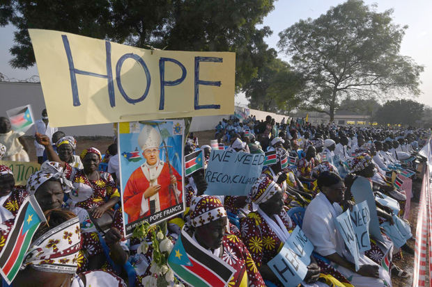 El papa se despide de Sudán del Sur deseando paz para todo el continente
 

 