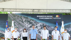 Presidente Abinader anuncia inversión de RD$550 M para mejoramiento Malecón SDE