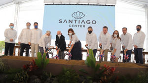 Vicepresidenta participa en el inicio de la construcción del Santiago Center