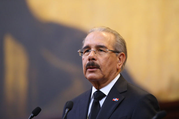 Presidente de la República, Danilo Medina Sánchez, durante su alocución ante la Asamblea Nacional, con motivo del 176 aniversario de la Independencia Nacional.