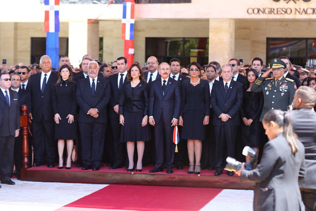 Presidente de la República, Danilo Medina Sánchez, durante su alocución ante la Asamblea Nacional, con motivo del 176 aniversario de la Independencia Nacional.