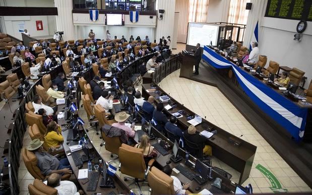 Vista general de los diputados del parlamento de Nicaragua en Managua, Nicaragua.