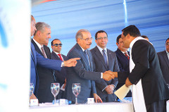 Acto de inauguración encabezado por el presidente Danilo Medina de los centros educativos del nivel primario Auristelia Restituyo y Salomé Ureña de Henríquez.