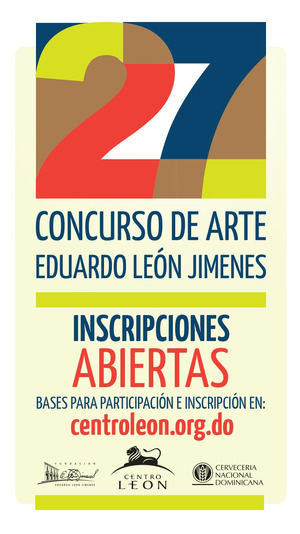 Abierta vigésima séptima edición del Concurso de Arte Eduardo León Jimenes