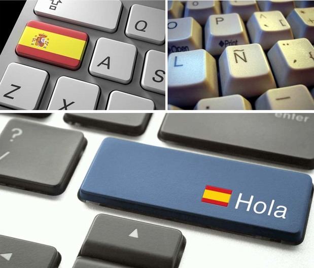 Teclado en español.