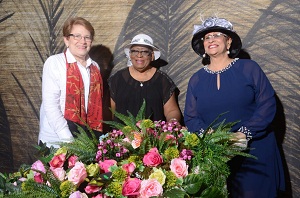 Nancy Alam, Delta Batista y Doris Miguel.