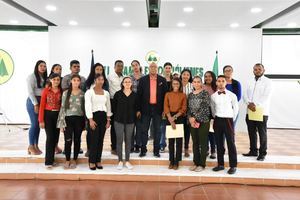 Parte de los 400 delegados concurrentes a la VI Asamblea de Jóvenes Reales, de Cooperativa Vega Real en la que expusieron facilitadores nacionales y figuras internacionales.