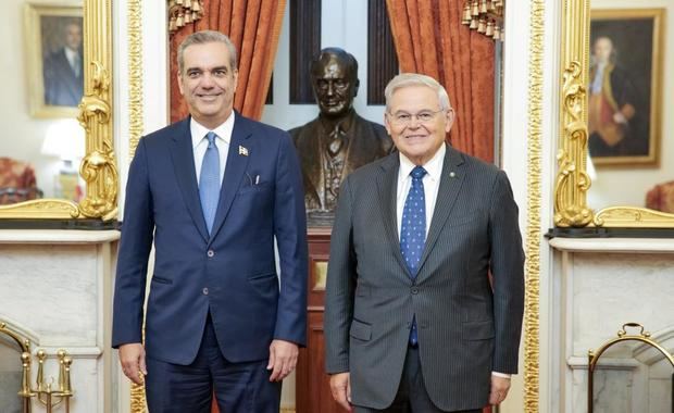 Presidente Abinader y Bob Menéndez.