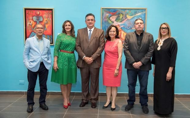 Amable López Meléndez, Nancy Tavárez de Báez, Fernando Báez Guerrero, Diana Roca Perelló, Gamal Michelén y Julia Castillo.