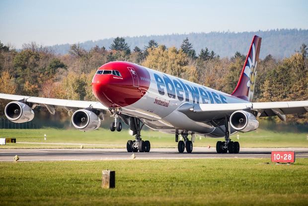 Nuevo vuelo a Puerto Plata desde Zúrich, Suiza con Edelweiss. El avión dispone de 314 asientos, 27 de los cuales son Business Class, 76 Economy Max y 211 Economy.