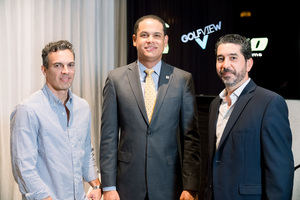 Antonio David, Gregory Soriano y Leo Proaño.