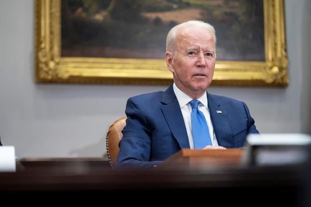 En la imagen, el presidente de EE.UU., Joe Biden, habla durante una reunión en la Casa Blanca, este 12 de julio de 2021, en Washington. 