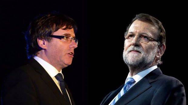 Puigdemont y Rajoy.