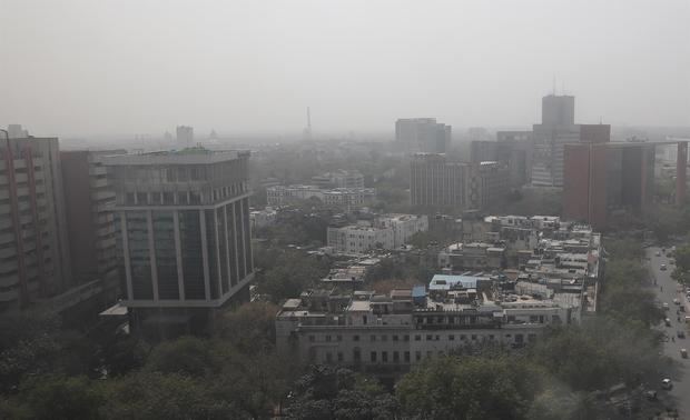 Vista aérea de Nueva Delhi, India, en una fotografía de archivo.