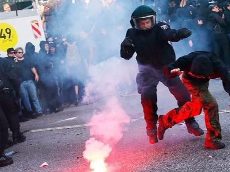 Protestas en Hamburgo