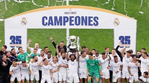 El Madrid se proclama campeón de Liga tras golear al Espanyol