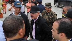 Presidente Medina visita varias provincias afectadas por las lluvias