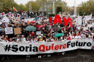 Miles de personas reclaman en Madrid medidas urgentes para la España rural 