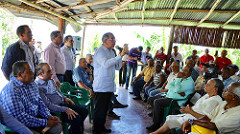 Danilo Medina en su visita sorpresa.