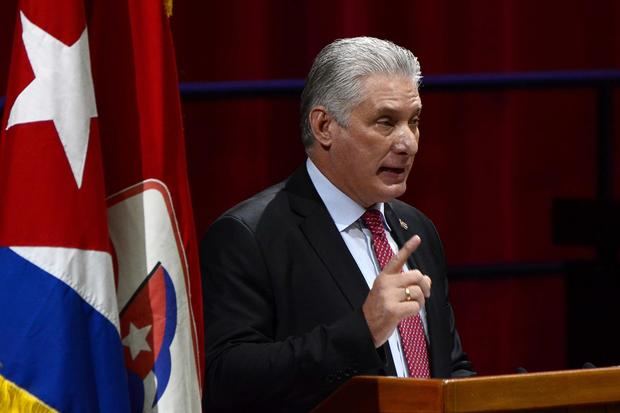 Fotografía de archivo en la que se registró la presidente de Cuba, Miguel Díaz-Canel, en La Habana, Cuba.