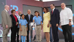 El presidente Danilo Medina dejó iniciado el año escolar 2017-2018