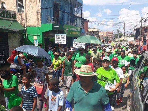 Representantes de la Marcha Verde.